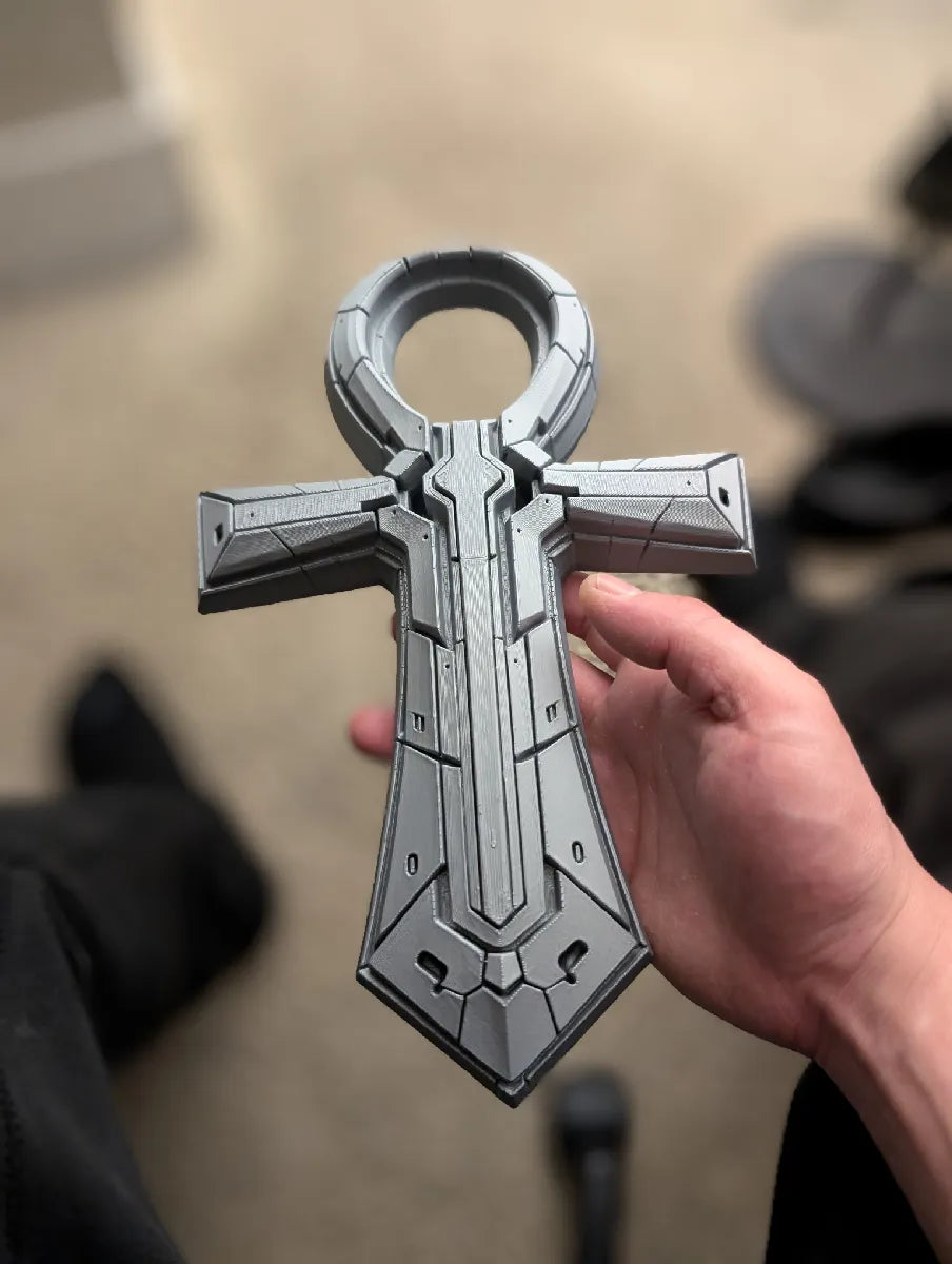 Axiom Ankh — Futuristic Wall Sculpture