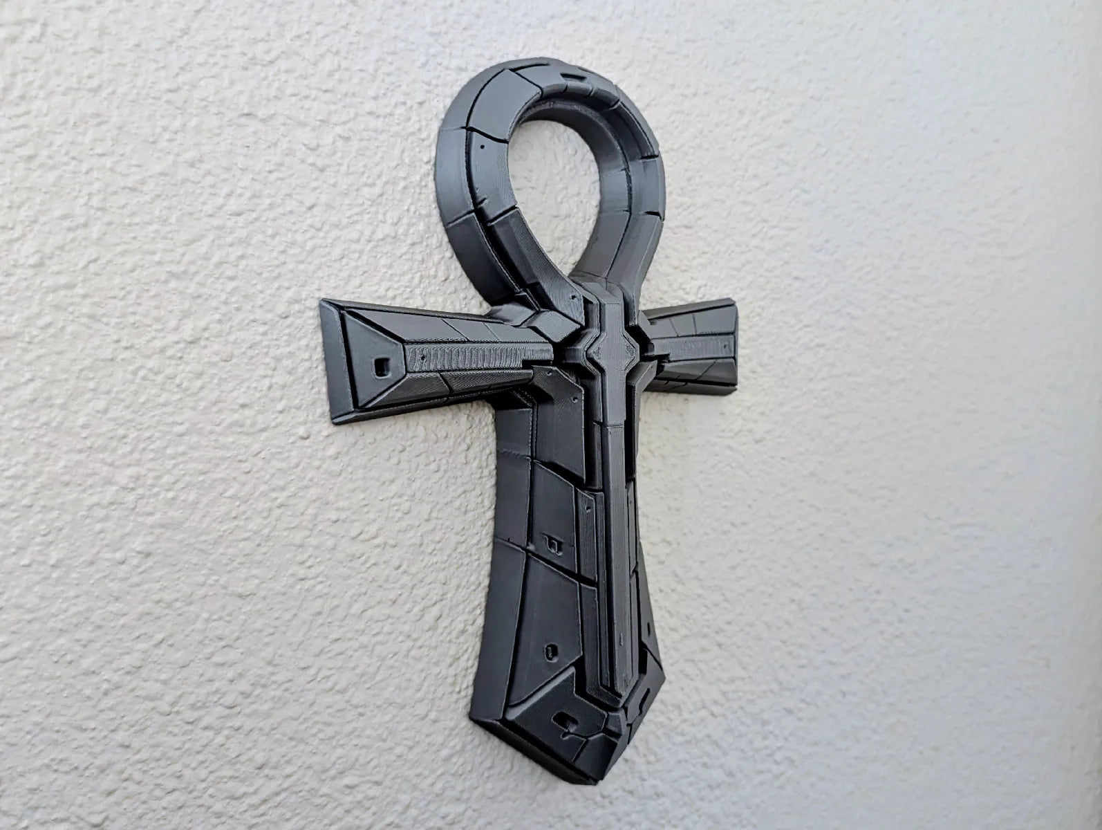 Axiom Ankh — Futuristic Wall Sculpture
