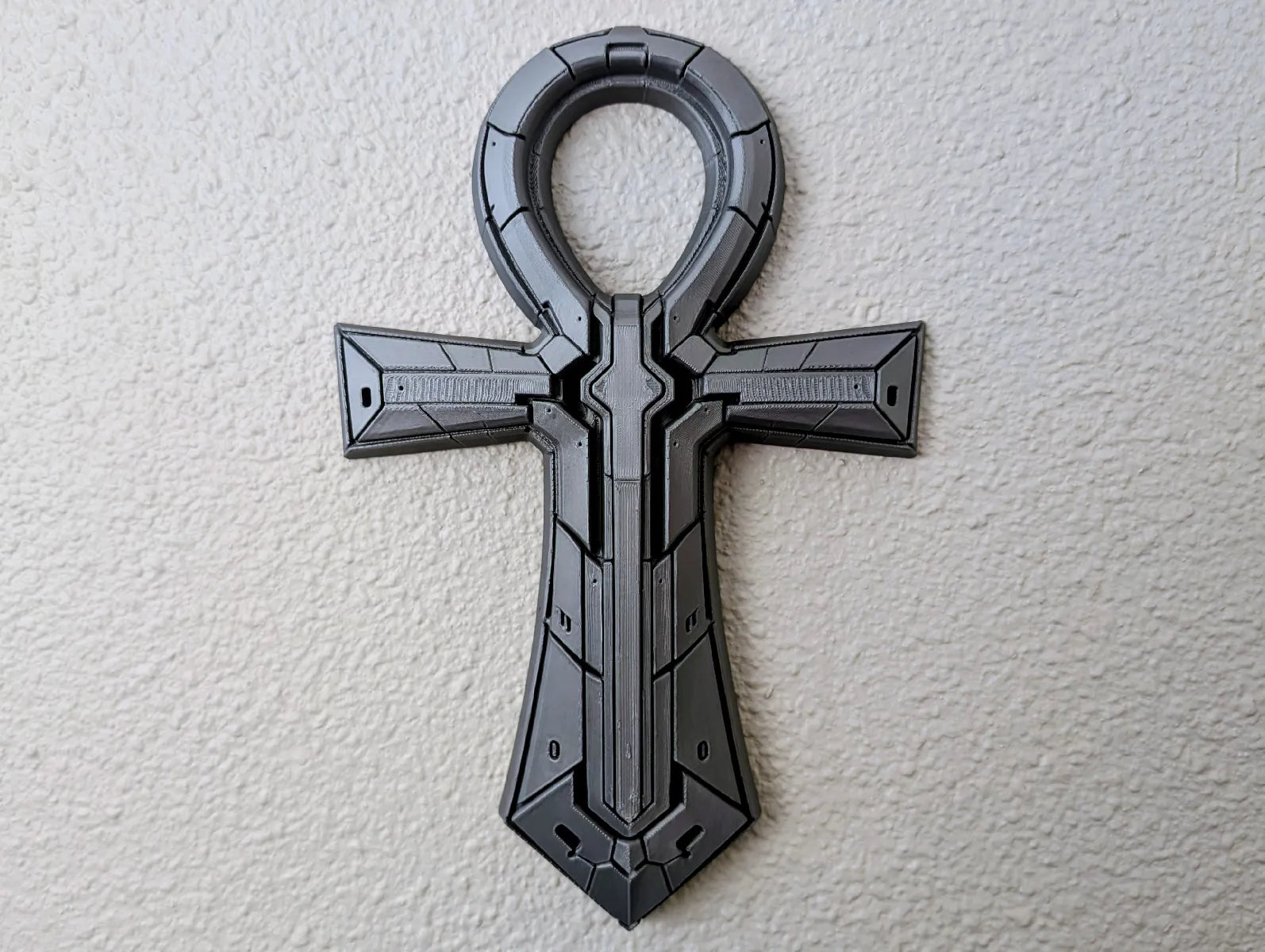 Axiom Ankh — Futuristic Wall Sculpture
